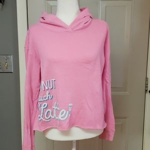 Justice crop hoodie, size 18 plus